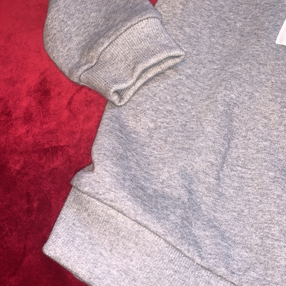 Ann-Sofie Back Grey Crew Sweater with White Attached Logo Square Size Small - Picture 5 of 8